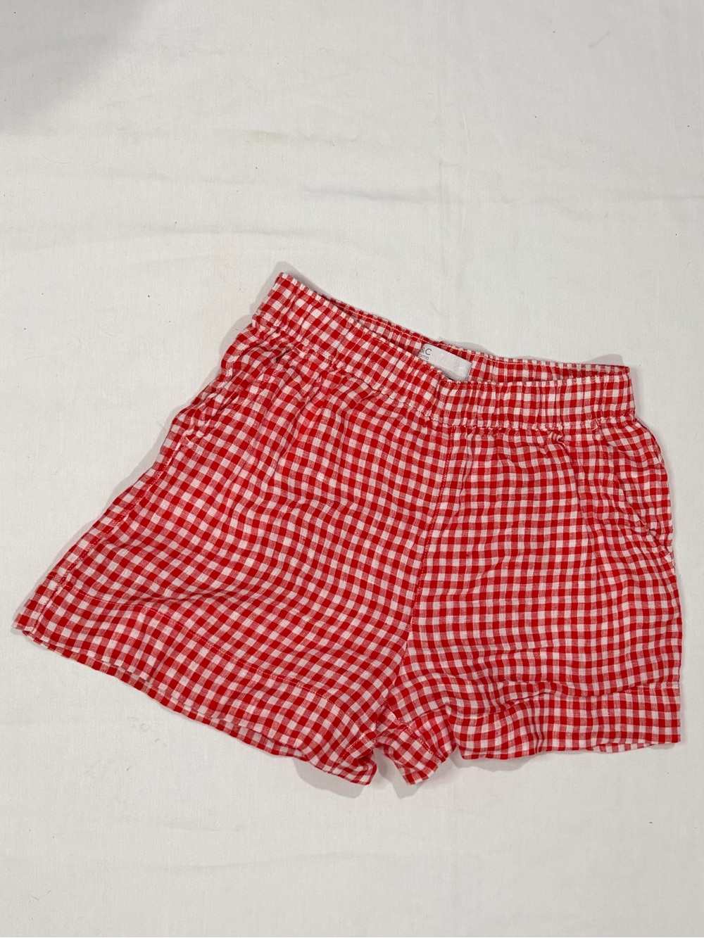 C&C California Red Gingham High-Waist Women’s Shorts
